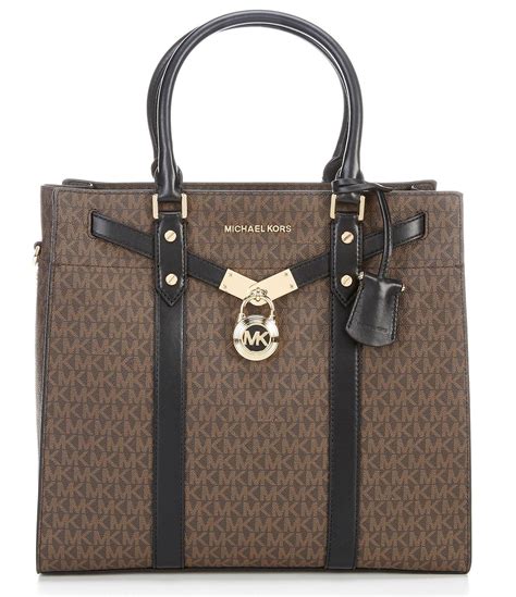 michael michael kors signature nouveau hamilton large north south tote|Nouveau Hamilton Large Logo Tote Bag .